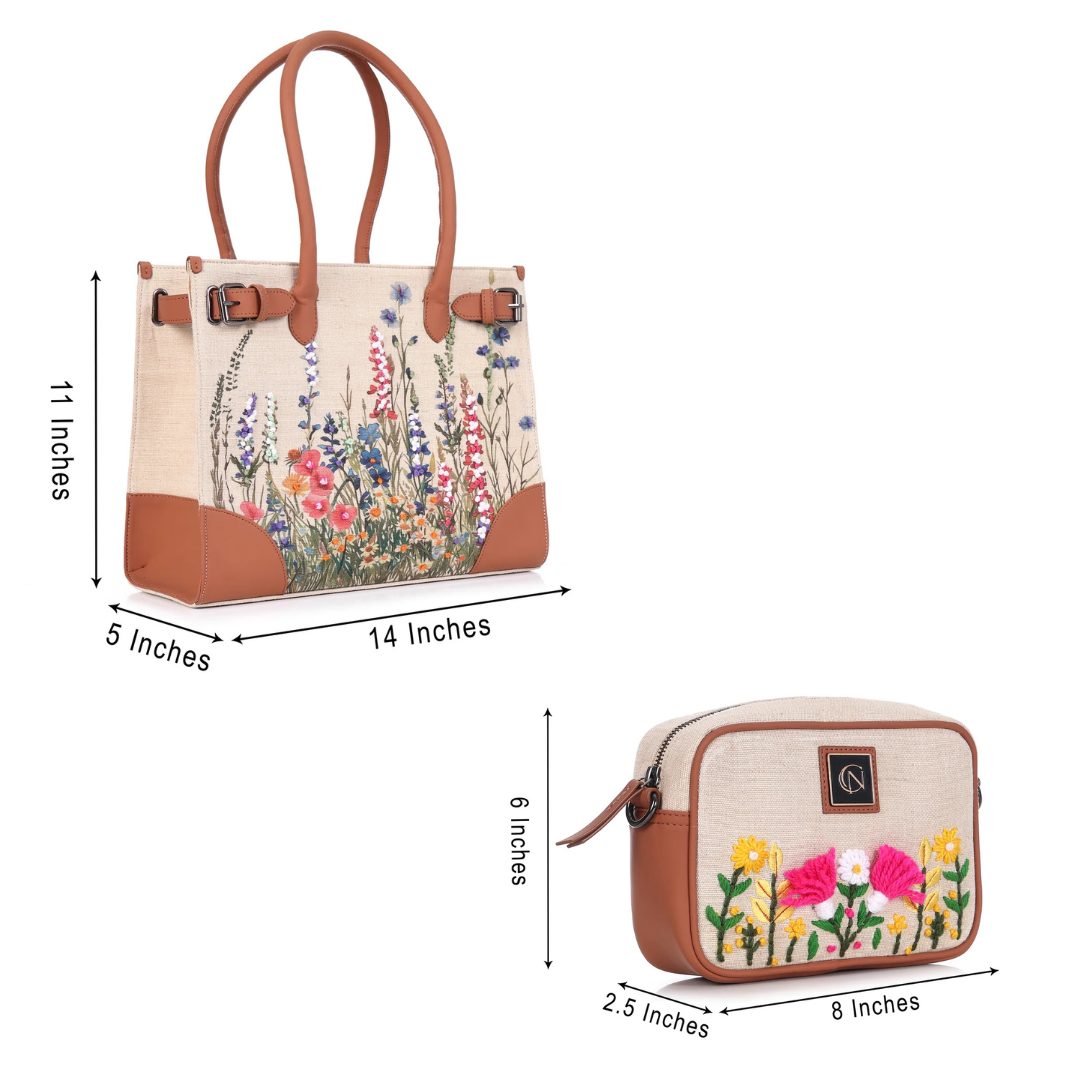 Urban Tote Bag-Powder Coated with Urban Sling -Twin Pocket Combo